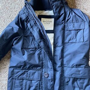 Vintage Y2K Abercrombie & Fitch Blue Puffer Jacket